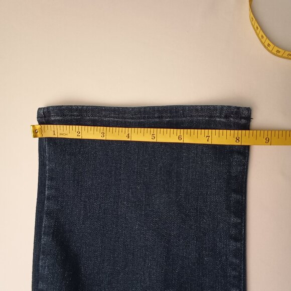 NYDJ Pull-On Jeans Size L High Rise Boot Cut Dark Wash - Picture 9 of 9